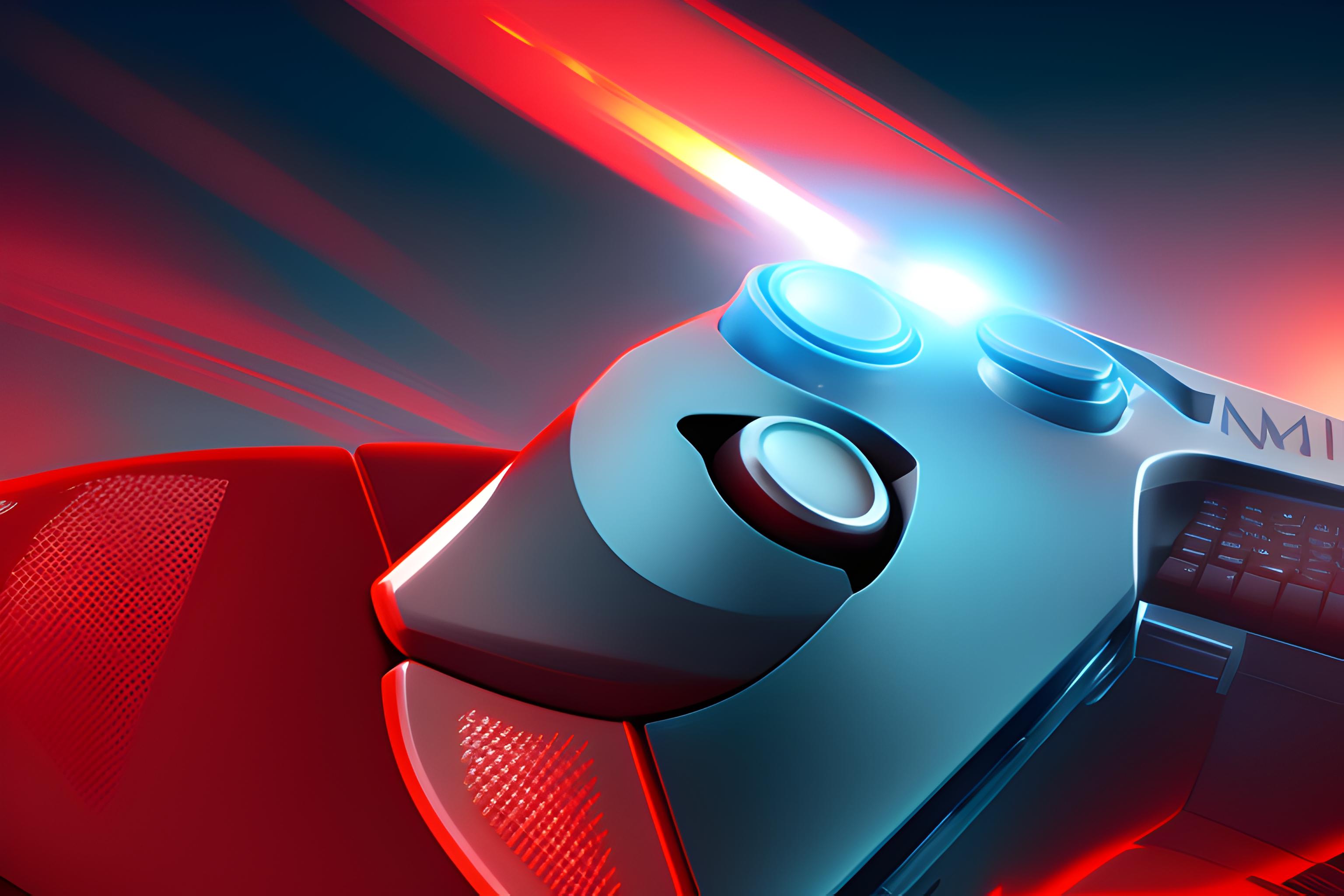 Creame un fondo de pantalla gamer rojo 4k para macos m1